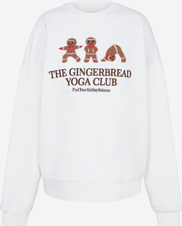 Sweat-shirt 'Cassia' LeGer by Lena Gercke en blanc : devant