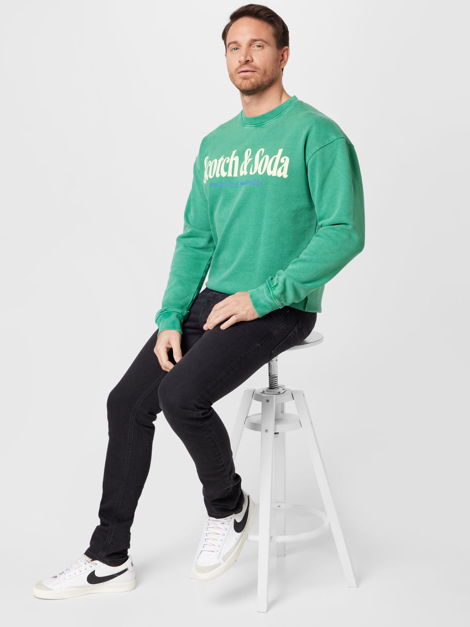 Odzież Bluzy SCOTCH & SODA Bluzka sportowa w kolorze Zielonym 