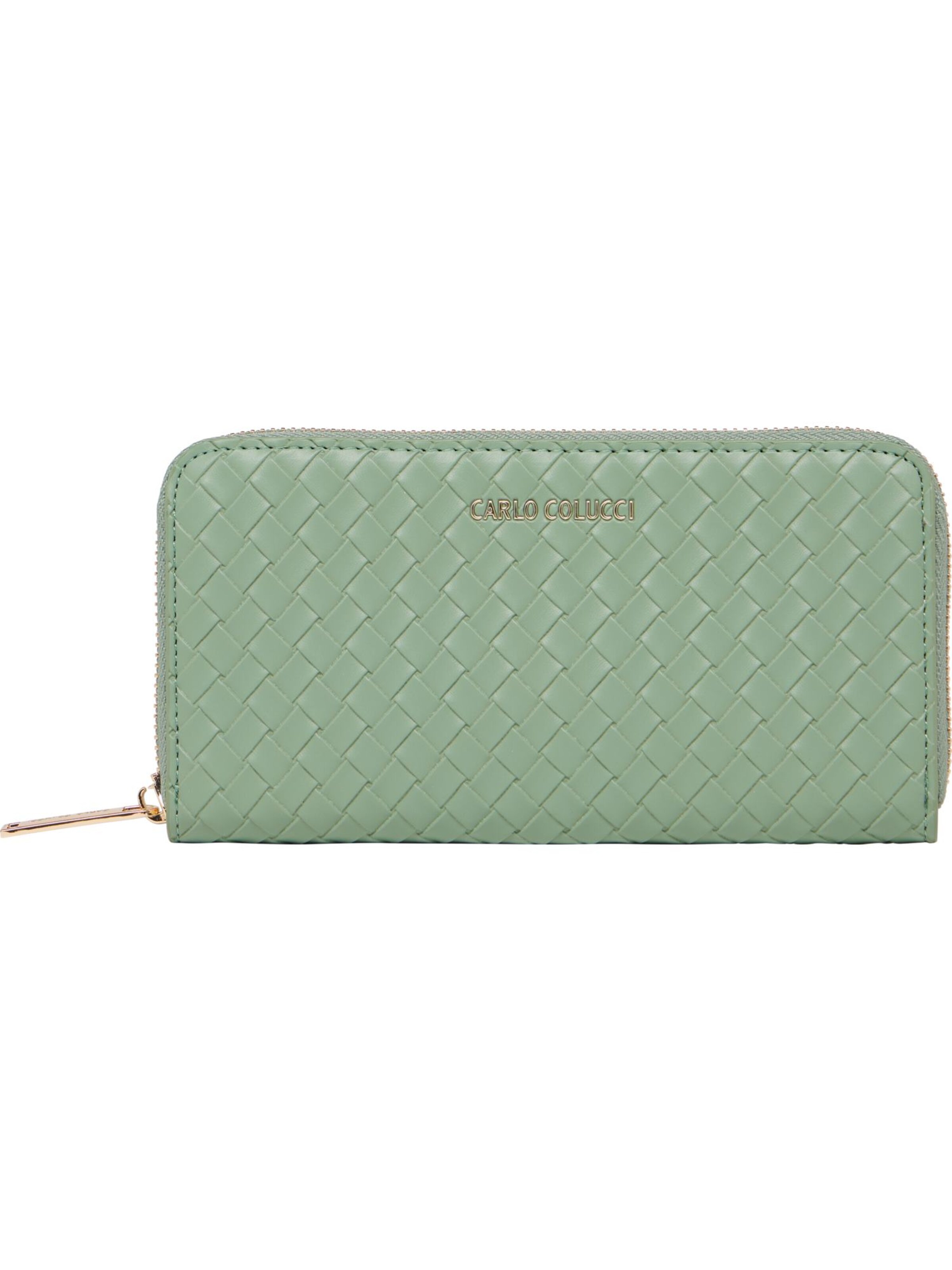 Carlo Colucci Wallet 'di Biasio' in Green: front
