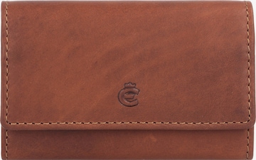 Portamonete di Esquire in marrone: frontale
