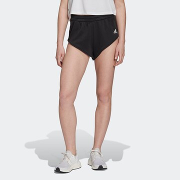 ADIDAS SPORTSWEAR Regular Sportbroek 'Hyperglam Mini' in Zwart: voorkant