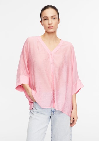 COMMA Blouse in Roze: voorkant