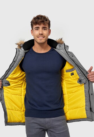 INDICODE JEANS Winterparka ' Carpelan ' in Grijs