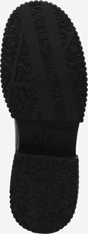 ARMANI EXCHANGE Gležnarji z vezalkami | črna barva