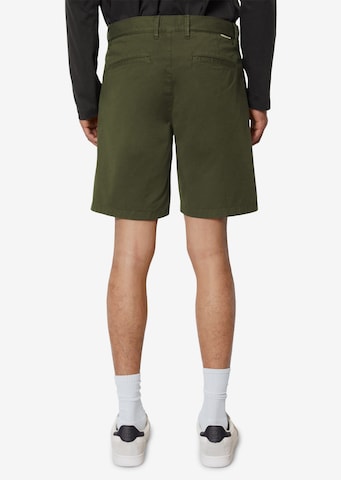 Marc O'Polo DENIMregular Chino hlače 'Mik' - zelena boja
