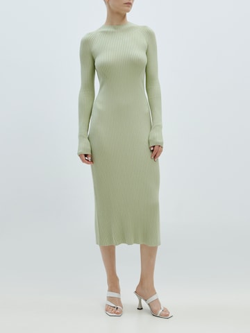 EDITED Knitted dress 'Audelia' in Green