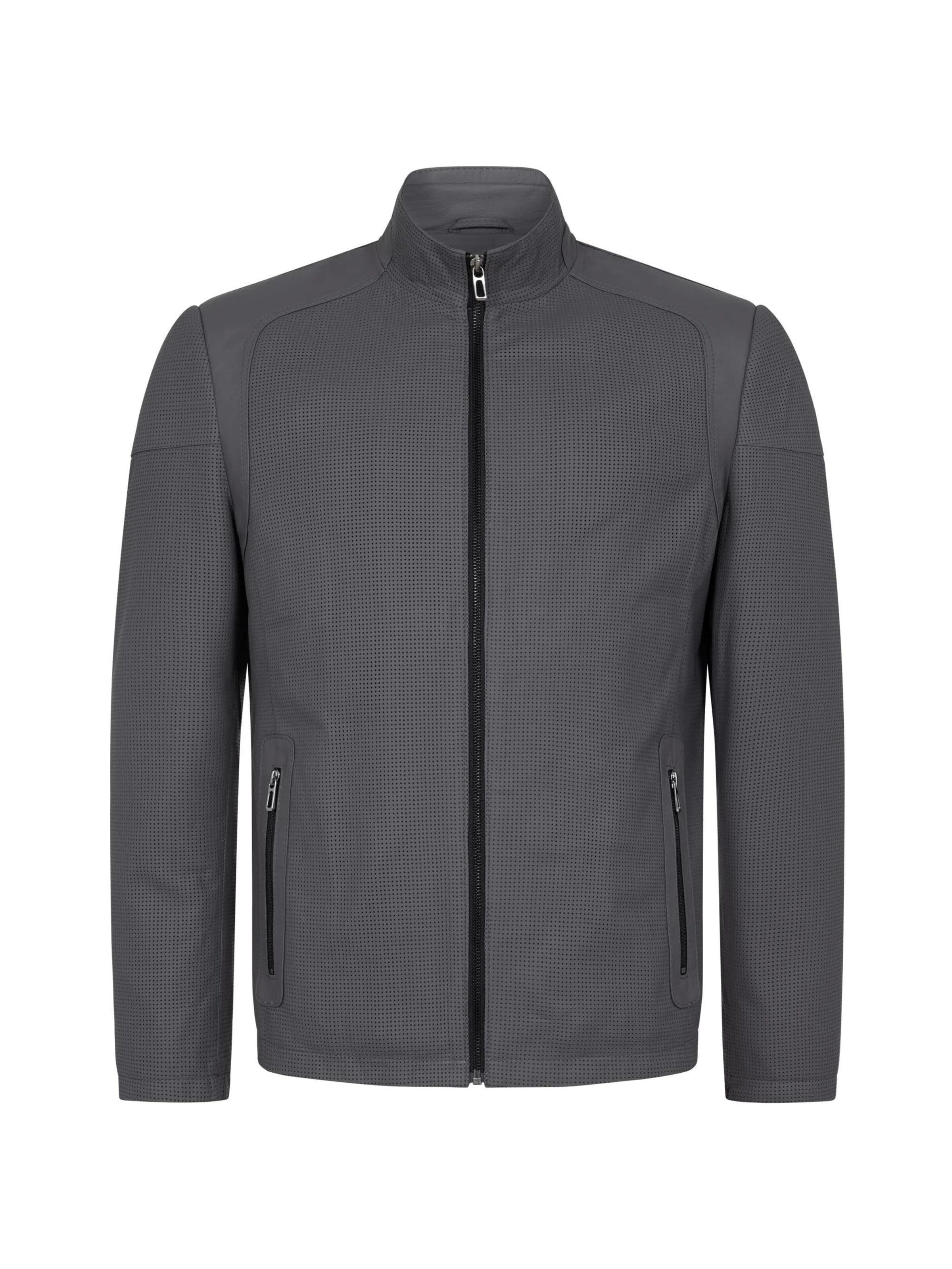 Mouflon Between-Season Jacket 'Alex Grau' in Grey: front