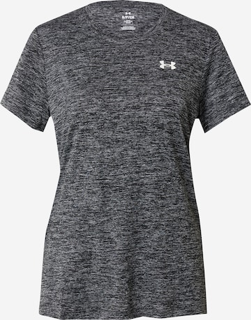 juoda UNDER ARMOUR Sportiniai marškinėliai 'Tech Twist': priekis