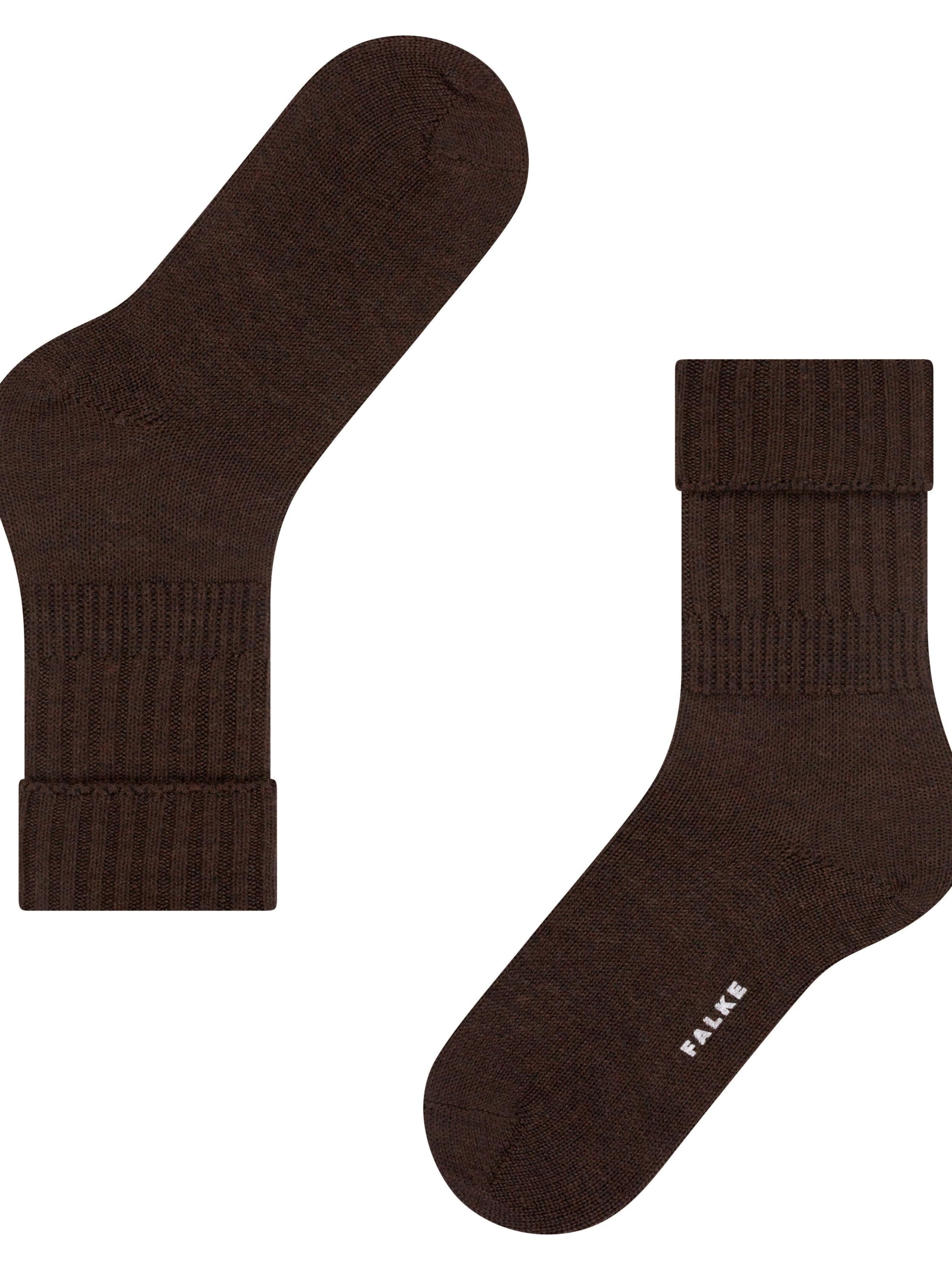 FALKE Socks 'Striggings Rib' in Brown