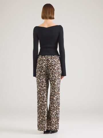 Hailys Široký strih Nohavice 'Ra44iney' - Béžová