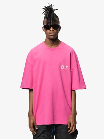 Pequs T-shirt i rosa: framsida