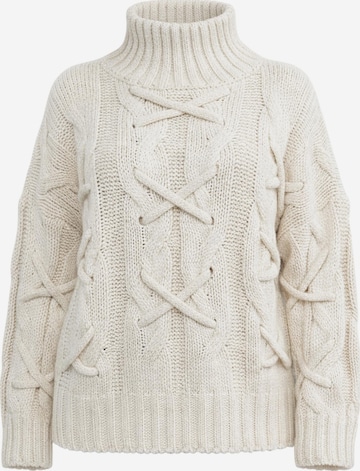 Worldclassca Knit Cardigan 'Strick Pullover mit Stehkragen' in Beige: front