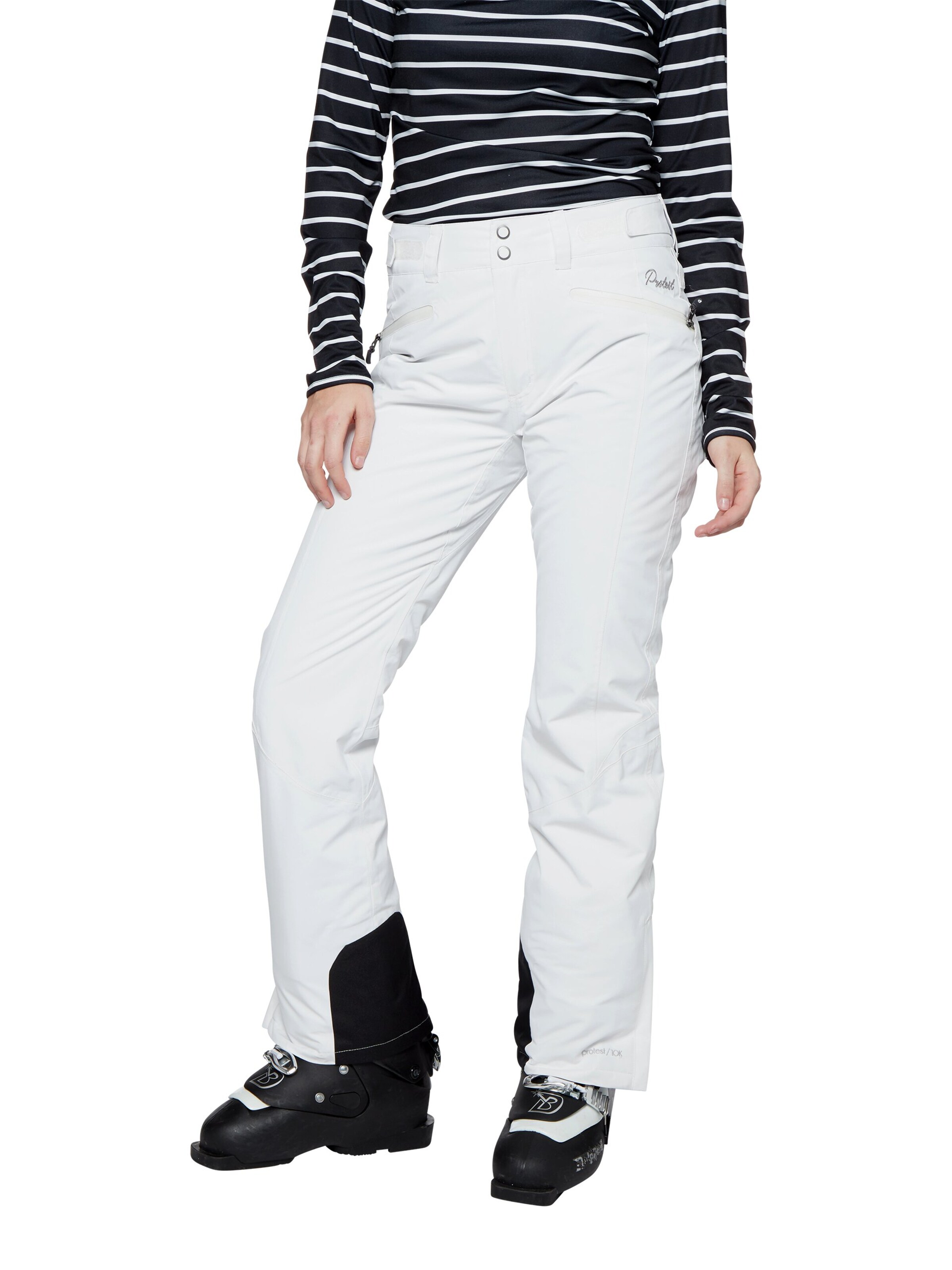 PROTEST Slim fit Workout Pants 'KENSINGTON' in White