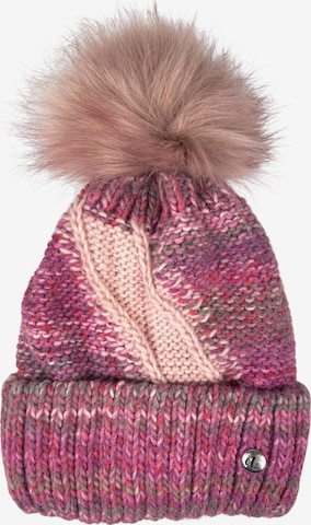 Kumixi Mütze 'Bommelmütze' in Lila: Vorderseite