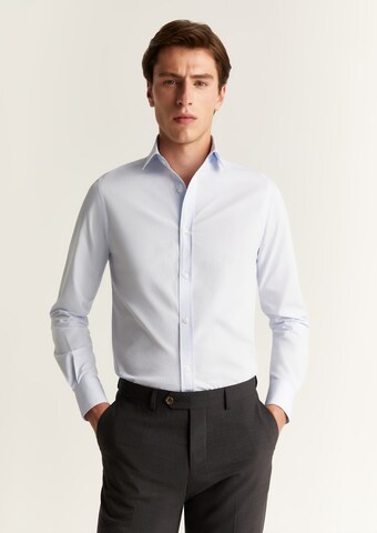 Coupe regular Chemise 'Fancy' Scalpers en bleu