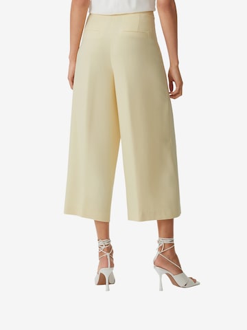 comma casual identity Loose fit Pleated Pants in Yellow
