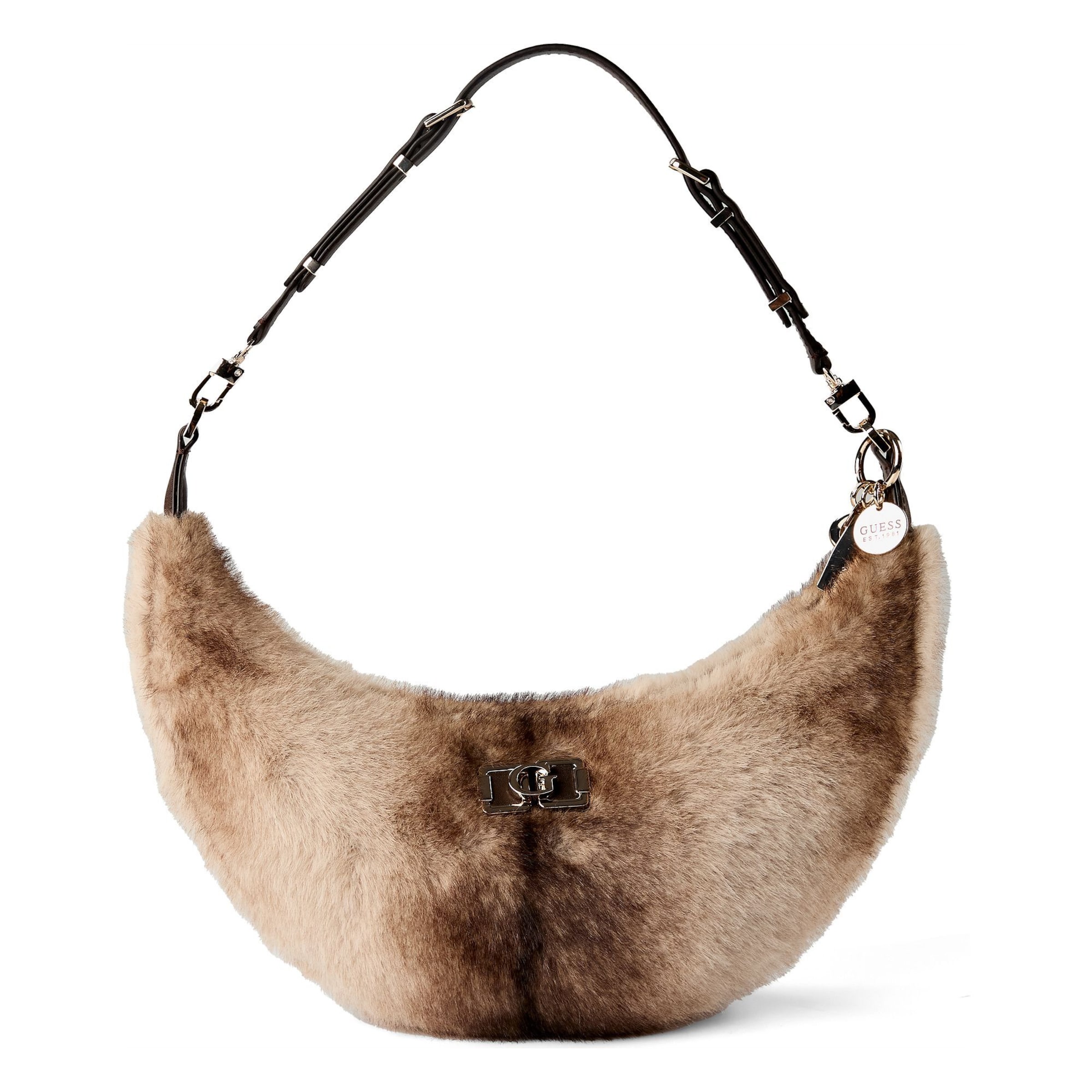 Borsa a spalla 'Mavis' di GUESS in marrone: frontale