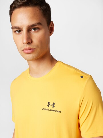 UNDER ARMOUR Performance shirt 'RUSH ENERGY' in Yellow