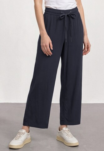 STREET ONE Wide Leg Hose in Blau: Vorderseite
