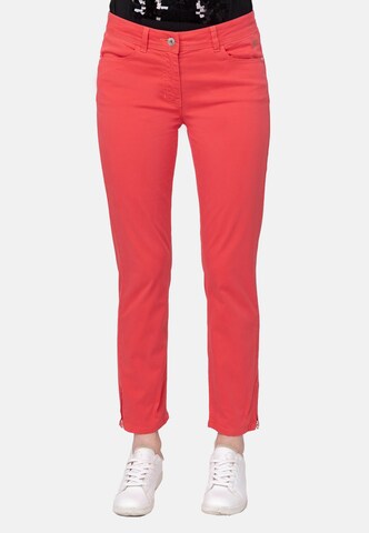 ppep. Regular 5-Pocket-Hose in Rot: predná strana