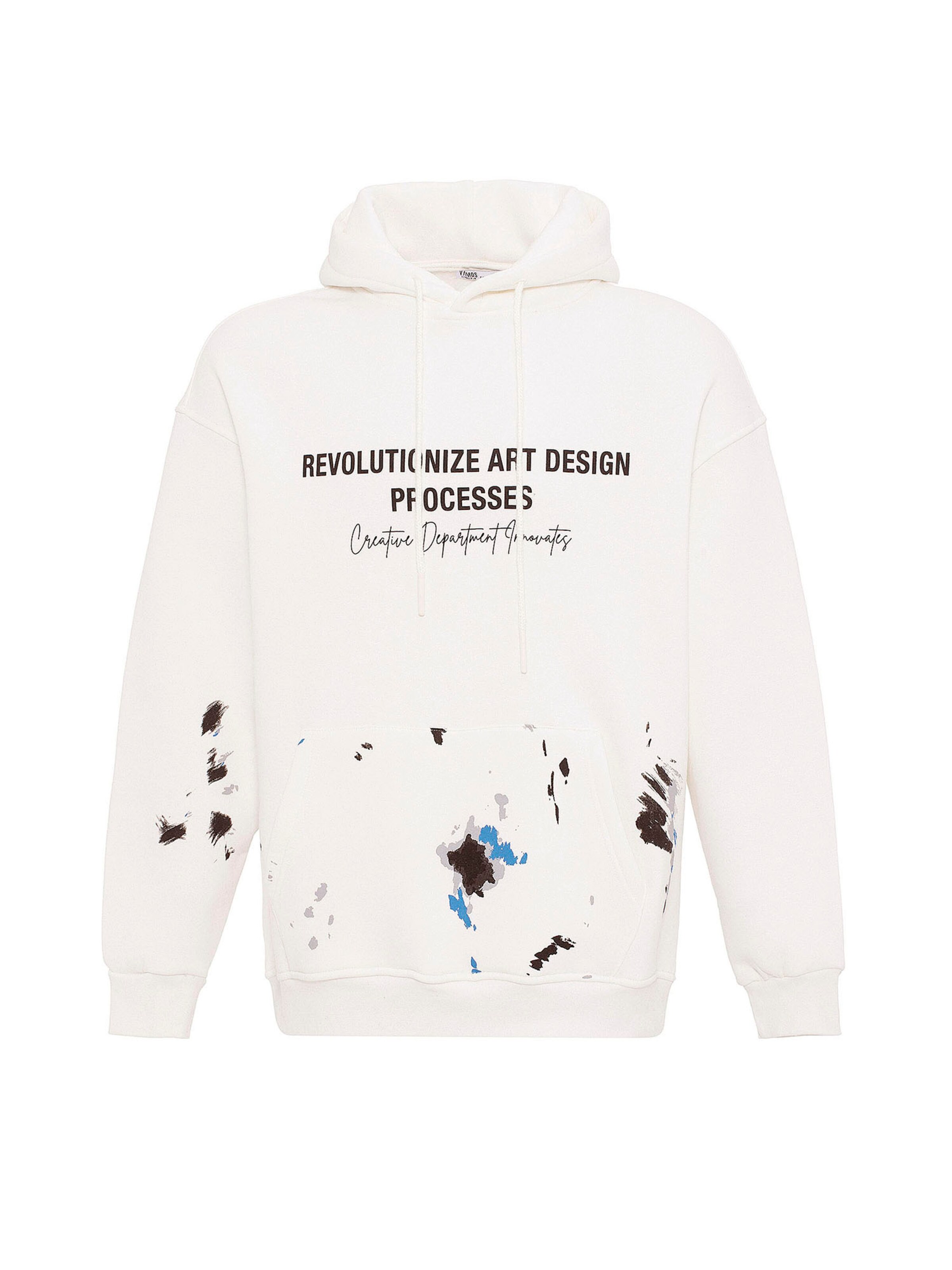 VAMOS CLO Μπλούζα φούτερ σε μπεζ: μπροστά