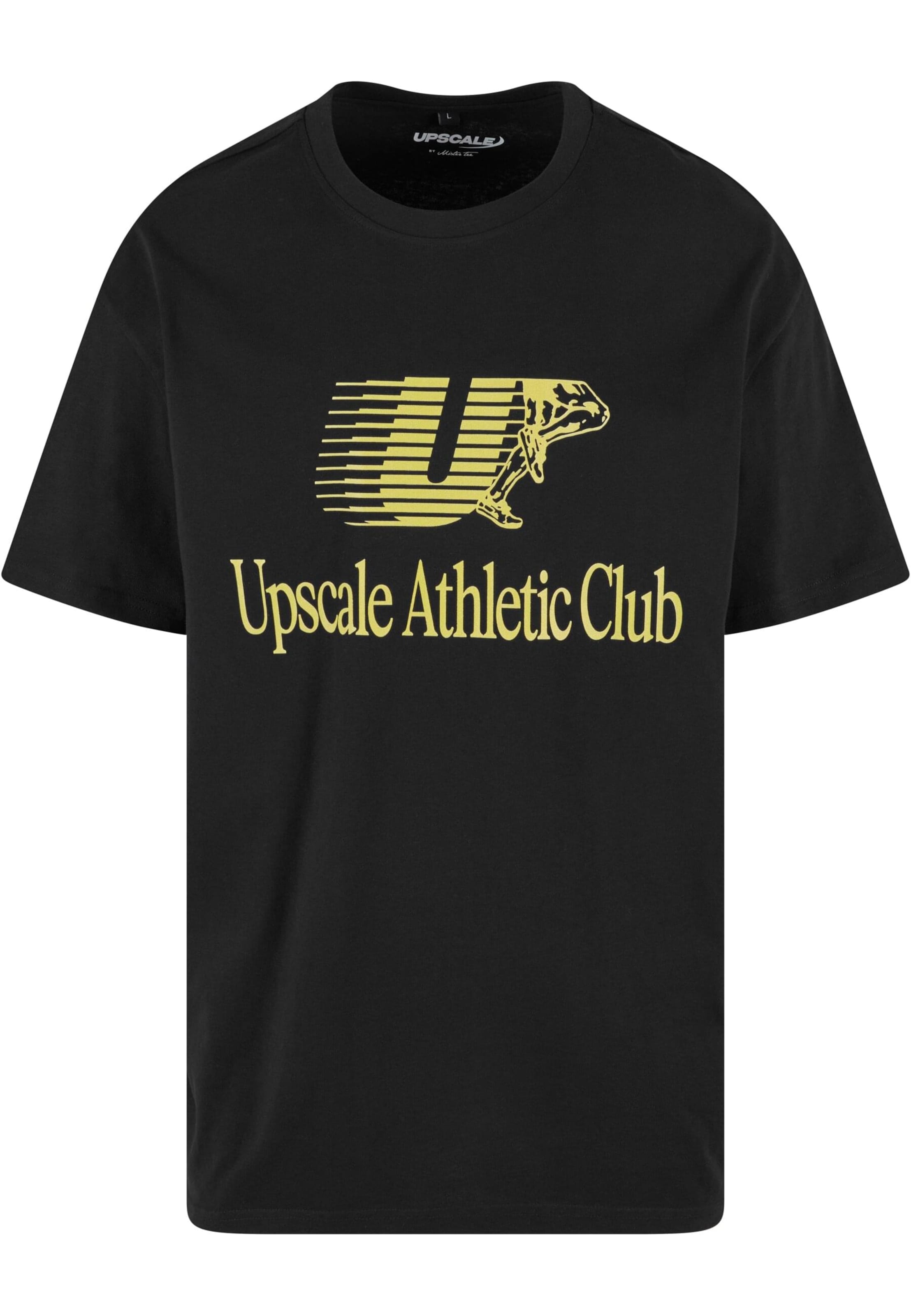 MT Upscale T-Shirt 'Athletic Club' in Schwarz: Vorderseite