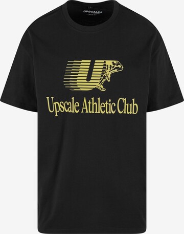 MT Upscale Shirt 'Athletic Club' in Zwart: voorkant