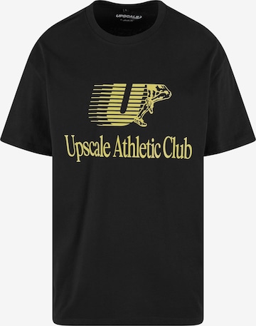 T-Shirt 'Athletic Club' MT Upscale en noir : devant