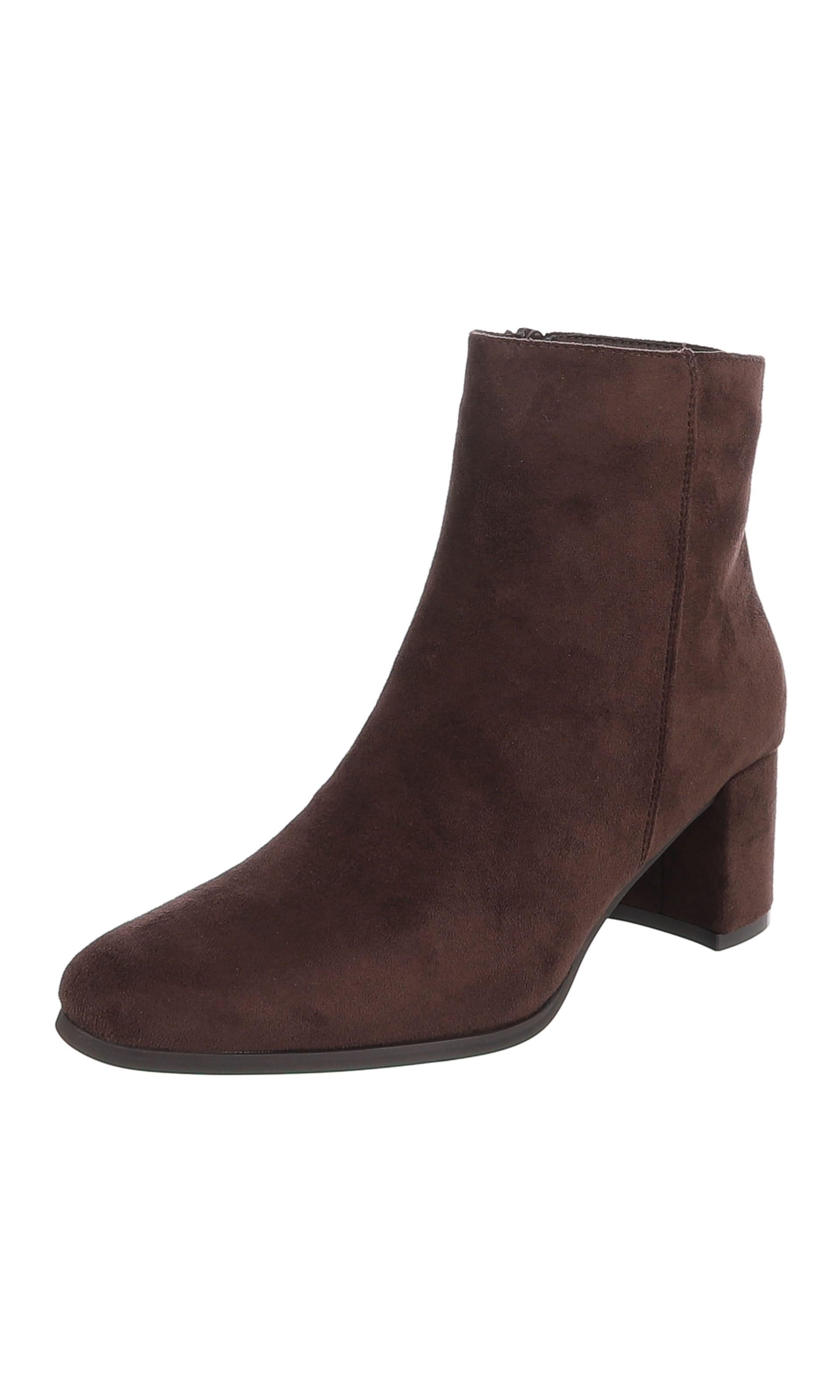 Ital-Design Stiefelette in Braun: Vorderseite