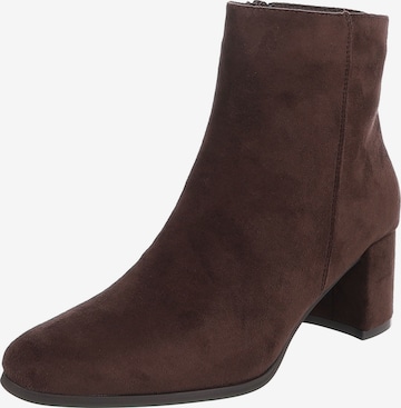 Ital-Design Stiefelette in Braun: Vorderseite