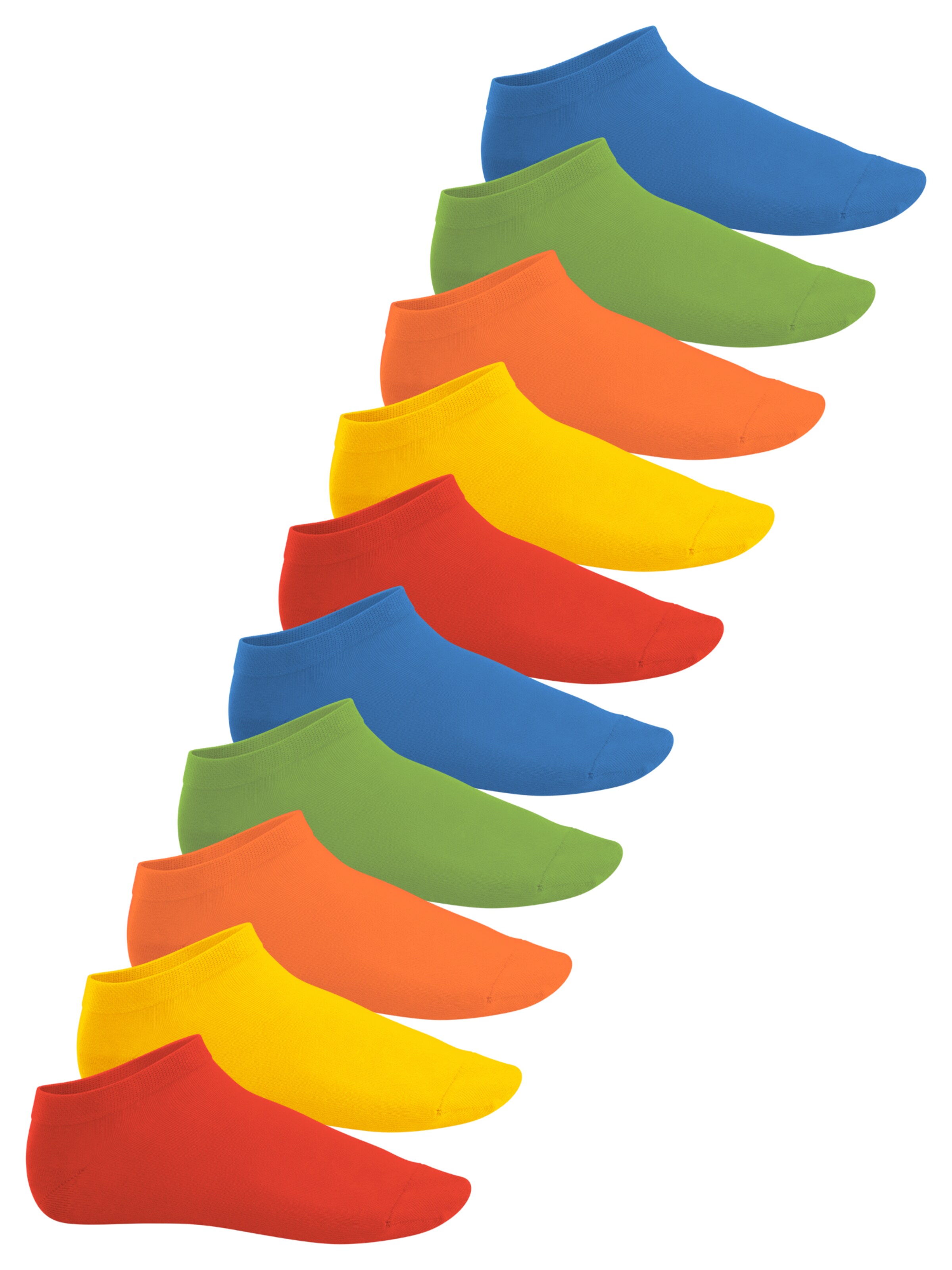 footstar Füßlinge 'EVERYDAY!'‌‌‌‌‌‌‌‌‌‌ in Gelb: Vorderseite