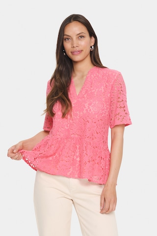 SAINT TROPEZ Blouse 'Zanna ' in Pink: front