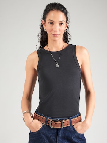 MM by Max Mara Top 'SETA' in Zwart: voorkant