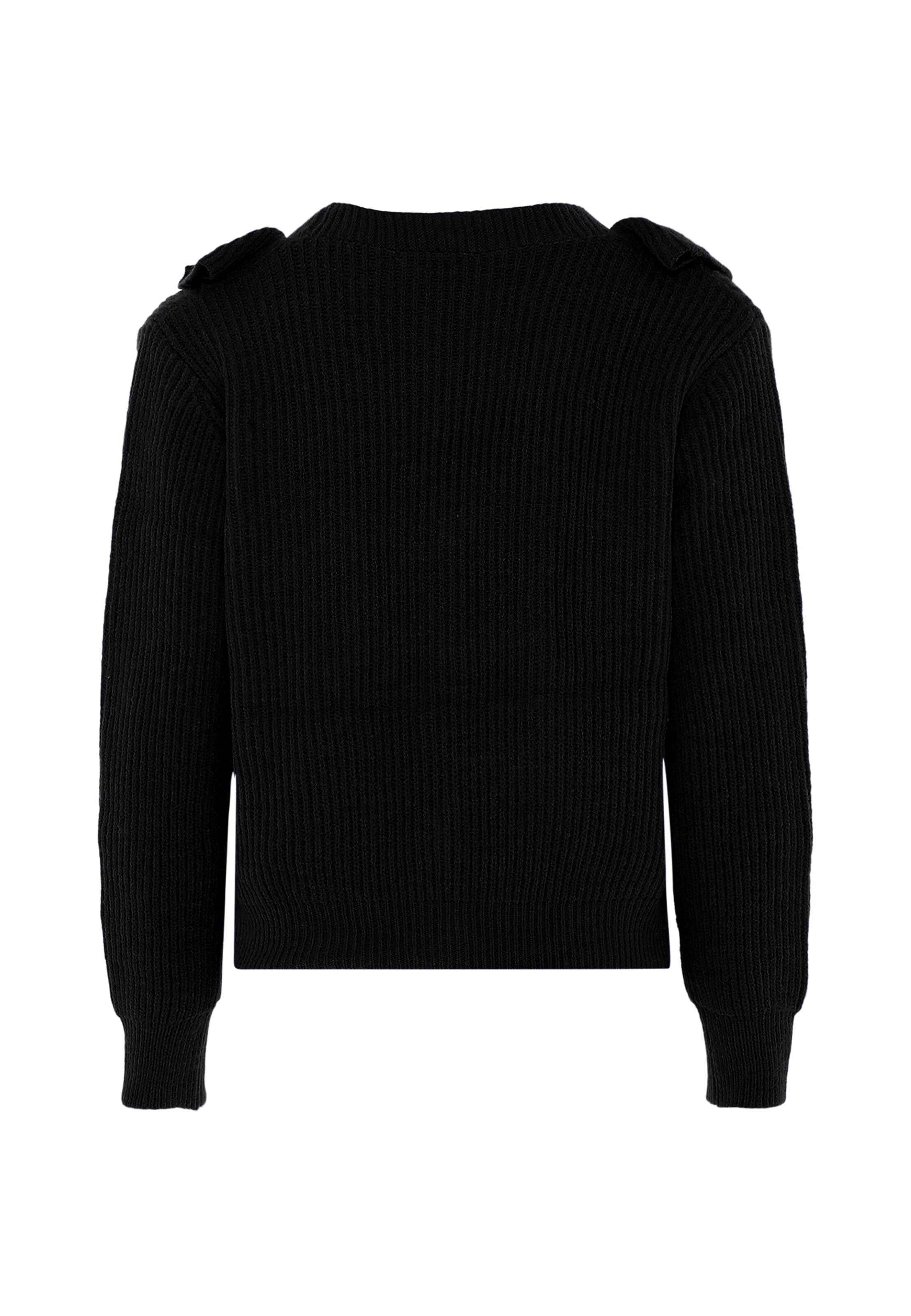 faina Πλεκτή ζακέτα σε μαύρο