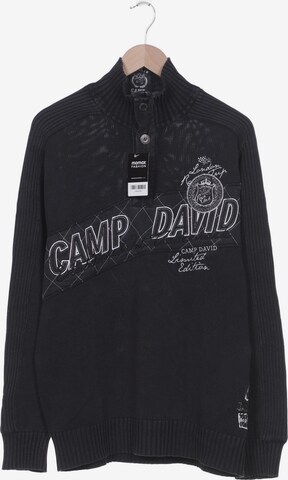 CAMP DAVID Sweater & Cardigan in XL in Grey: front