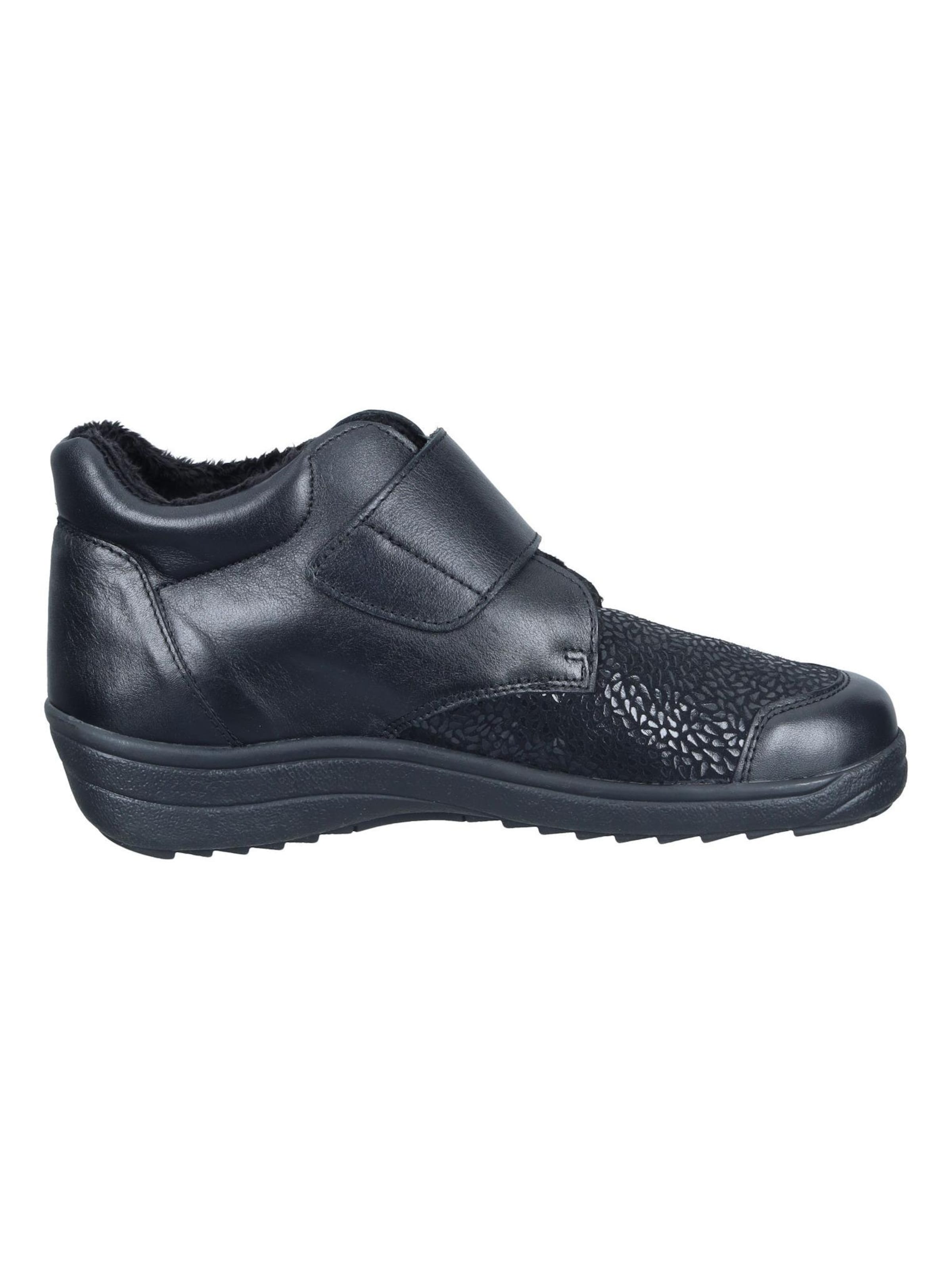 Comfortabel Stiefelette in Schwarz