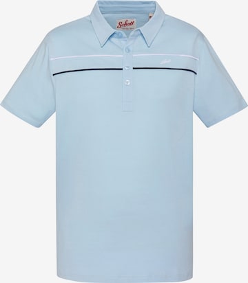 T-Shirt Schott NYC en bleu : devant
