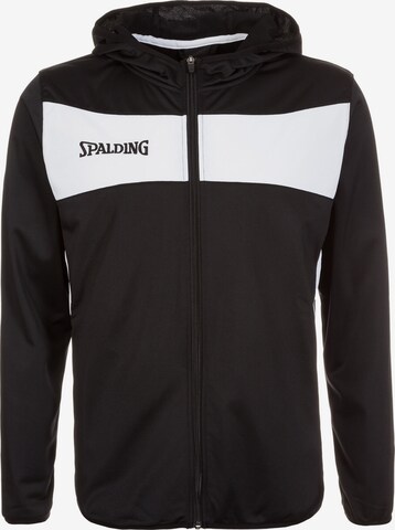 SPALDING Athletic Jacket 'Evolution II Classic' in Black: front