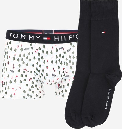 Tommy Hilfiger Underwear Calzoncillo boxer 'Trunk & Sock' en ópalo / verde oscuro / rojo / negro / blanco, Vista del producto