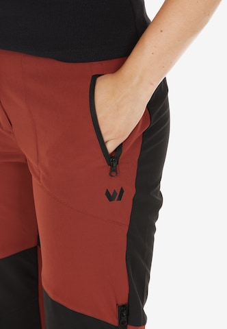 Whistler Regular Outdoor Pants 'Saldon' in Red