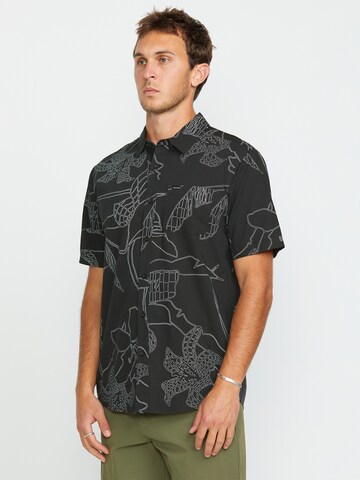 Volcom Regular fit Button Up Shirt 'CAD FLORAL' in Grey
