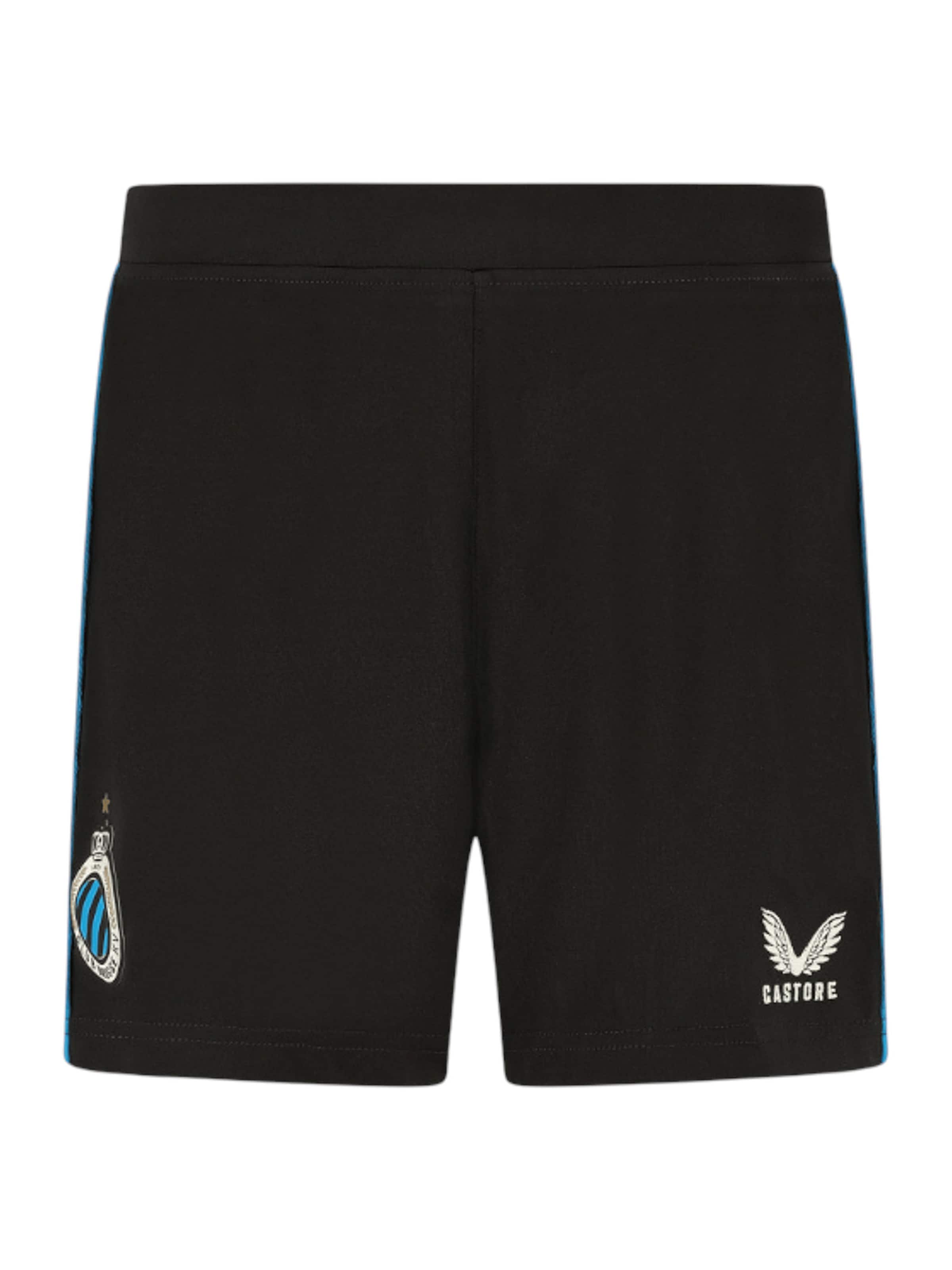 Castor Regular Workout Pants 'FC Brügge' in Black: front