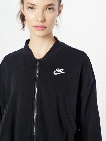 Nike Sportswear - Casaco em moletão em preto