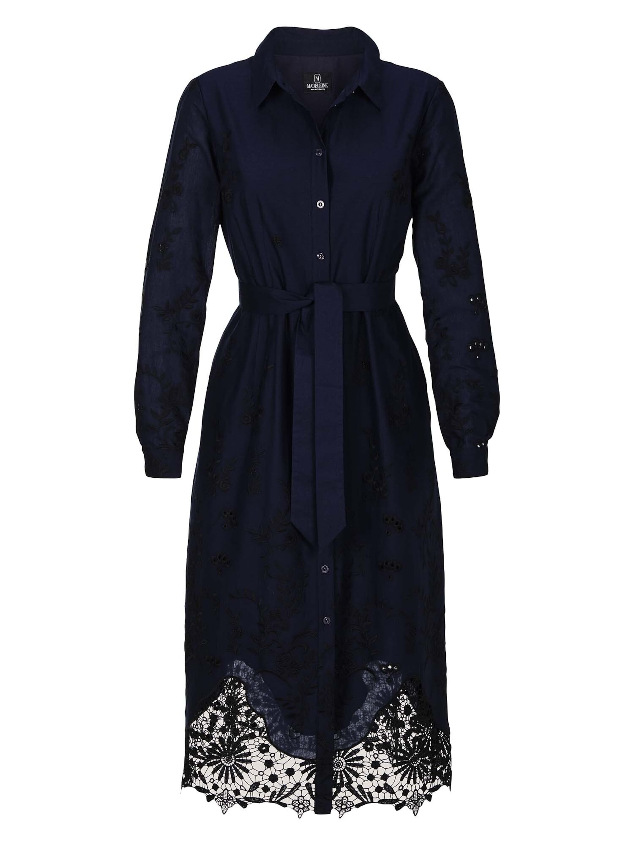 Robe-chemise MADELEINE en bleu : devant