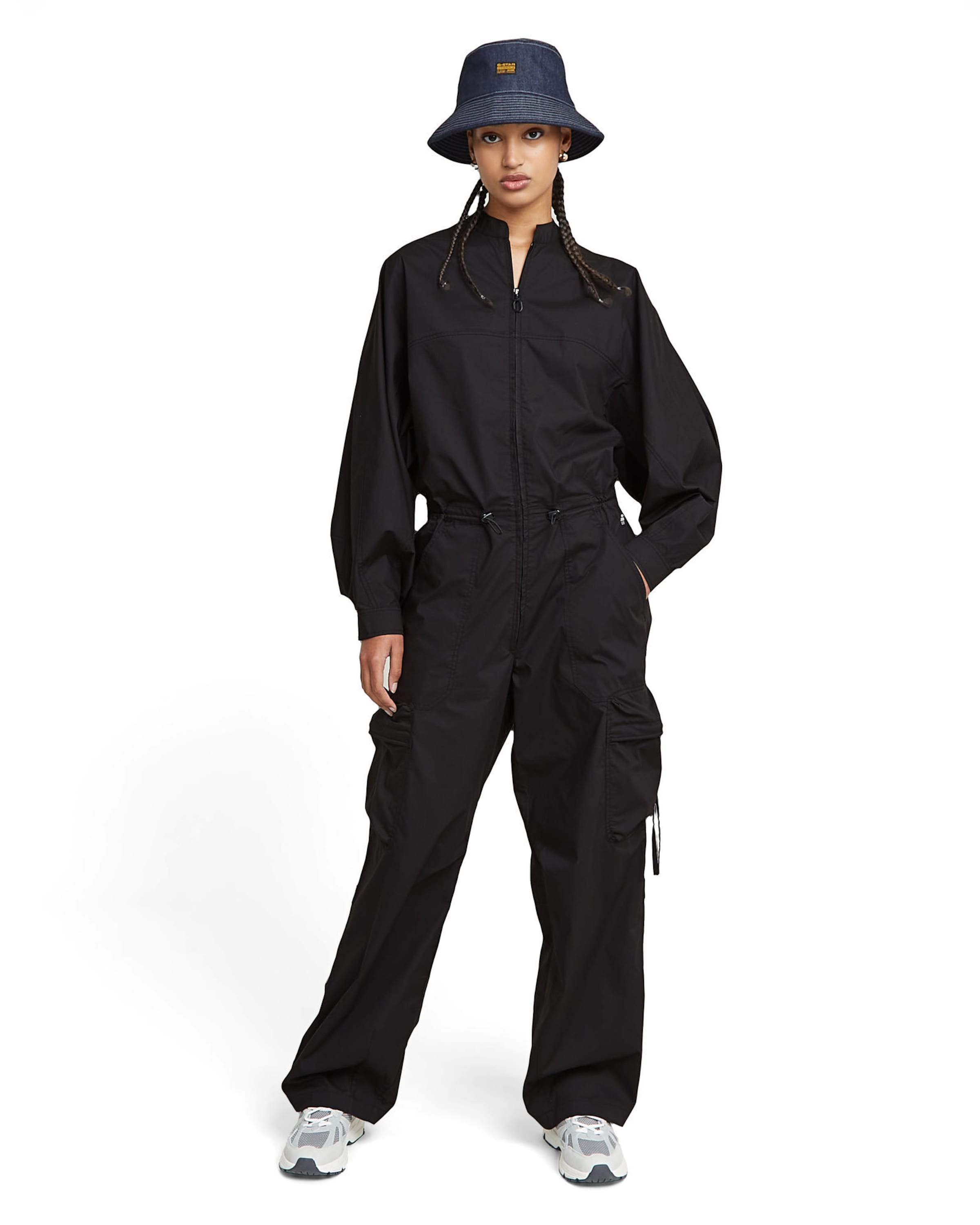 G-STAR Jumpsuit 'Balloon' in Black: front