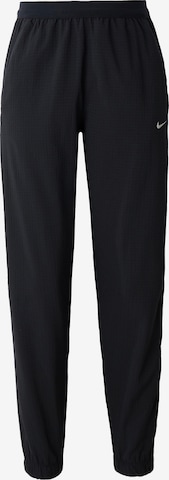 juoda NIKE Siaurėjantis Sportinės kelnės 'TEMPO': priekis