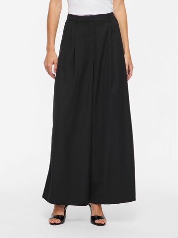 VILA - Pierna ancha Pantalón plisado 'VILee' en negro: frente