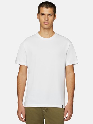 T-Shirt fonctionnel Boggi Milano en blanc : devant