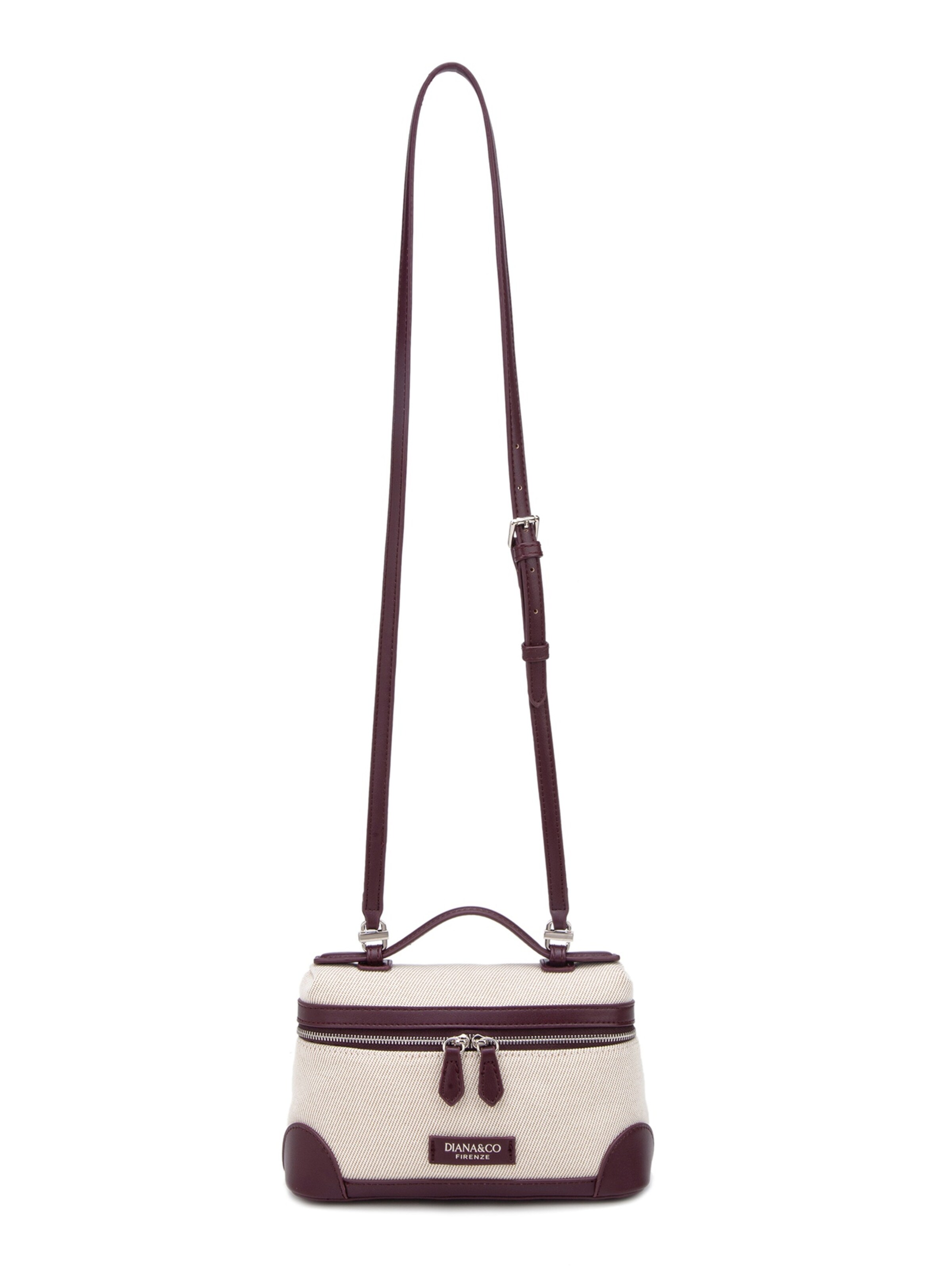 Borsa a tracolla 'Borsa a Mano Strutturata Diana & Co Firenze con Tracolla Regolabile e Dettagli Ecopelle' di Diana&Co. in rosso