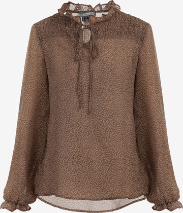 DreiMaster Vintage Blouse in Brown: front